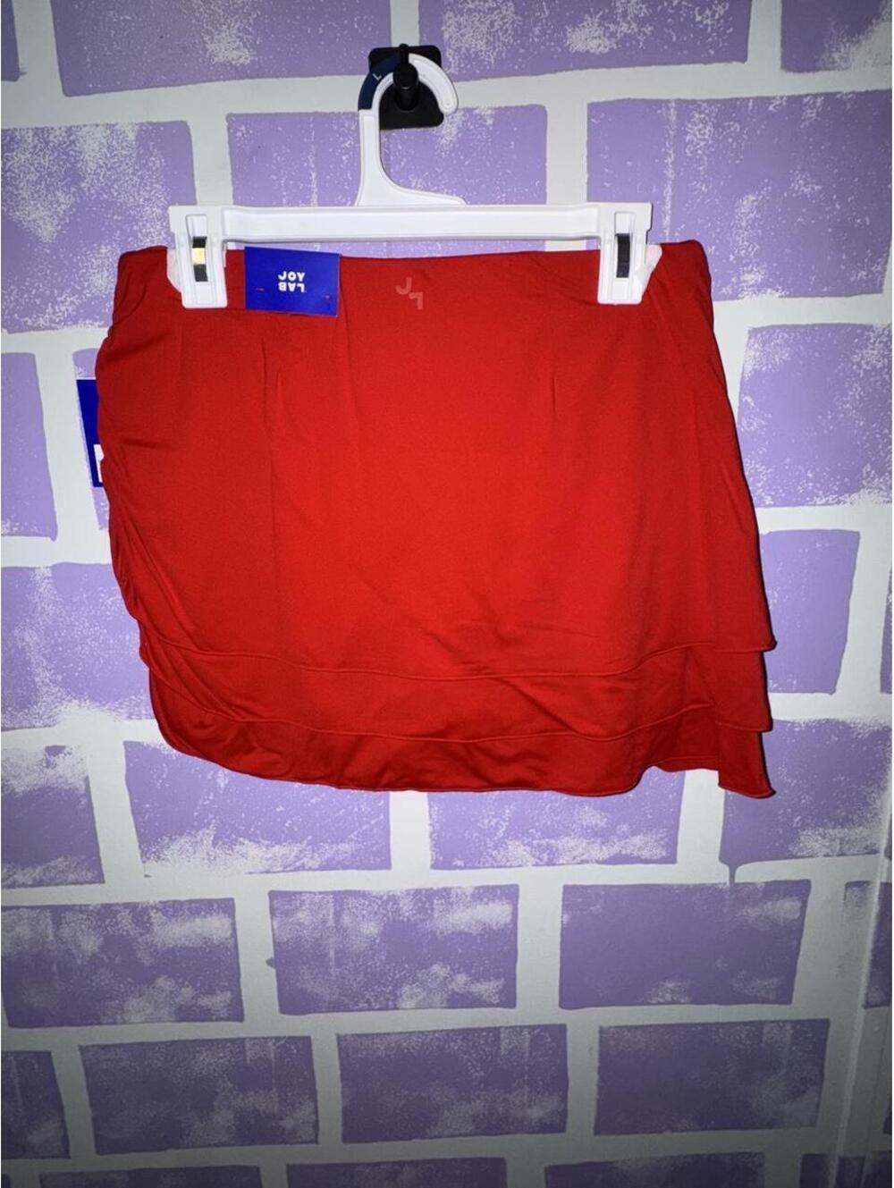 JoyLab Women's Red and Orange Skirt